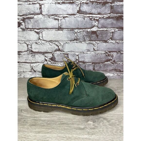 Doc Dr. Martens Green Suede Leather Oxfords Shoes Men’s Sz 10M US/43EU England main image 14